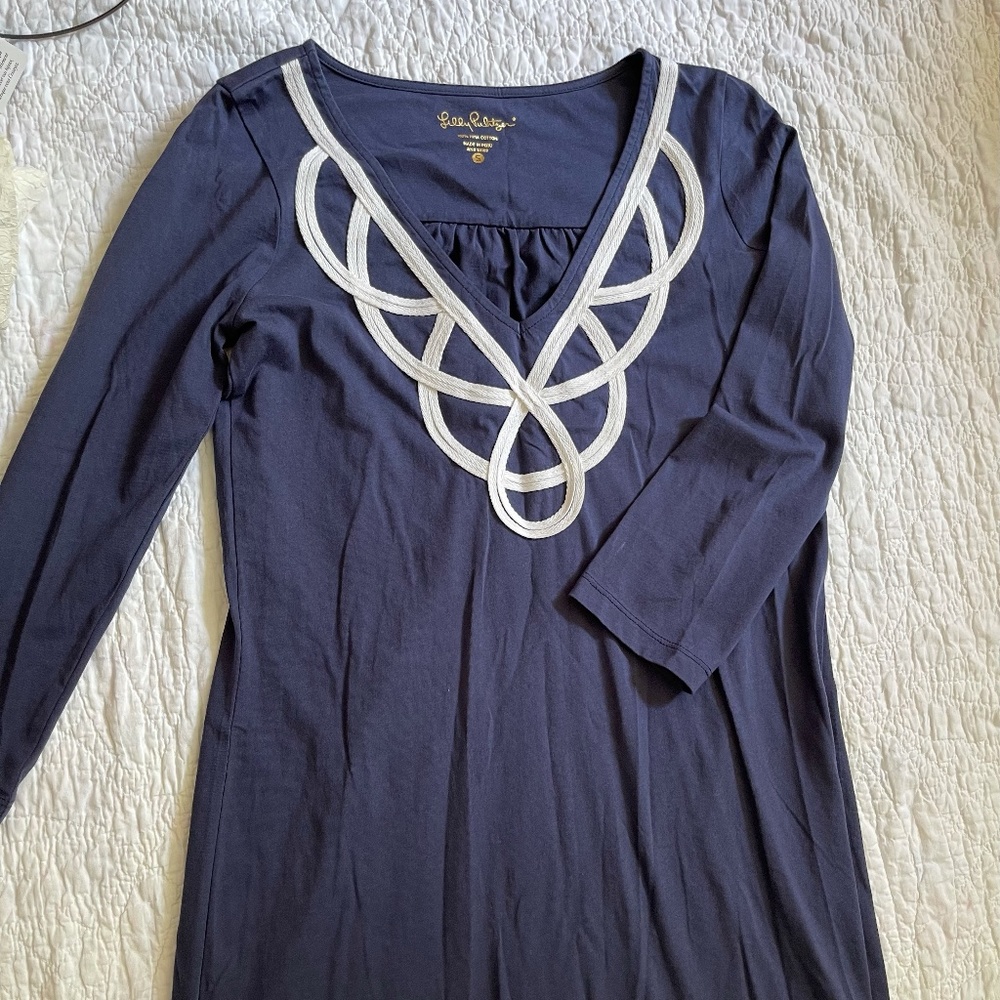 Lilly Pulitzer navy and white sailor dress